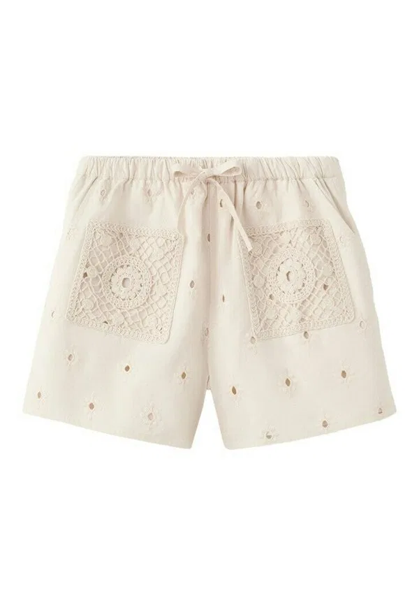 Шорты кремового цвета Mango Kids, Off-White