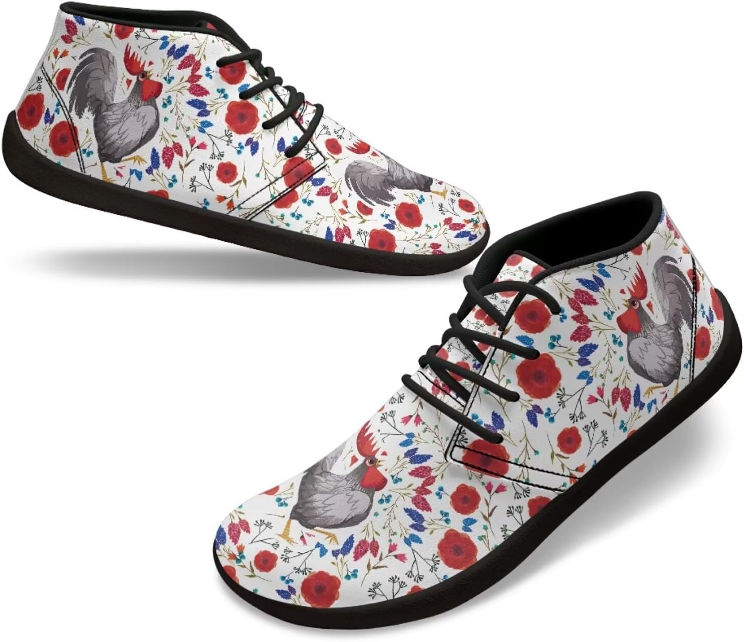Кроссовки Rooster Athletic, туфли-слипоны Hummingbird, плоские туфли, широкие обувь босоножки для мужчин и женщин, с нулевым перепадом подошвы, легкие тренировочные кроссовки Chririnla, красный — фото 3
