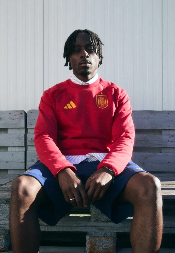 Футболка Adidas Performance Spain tiro travel crew national team wear, командный красный 2