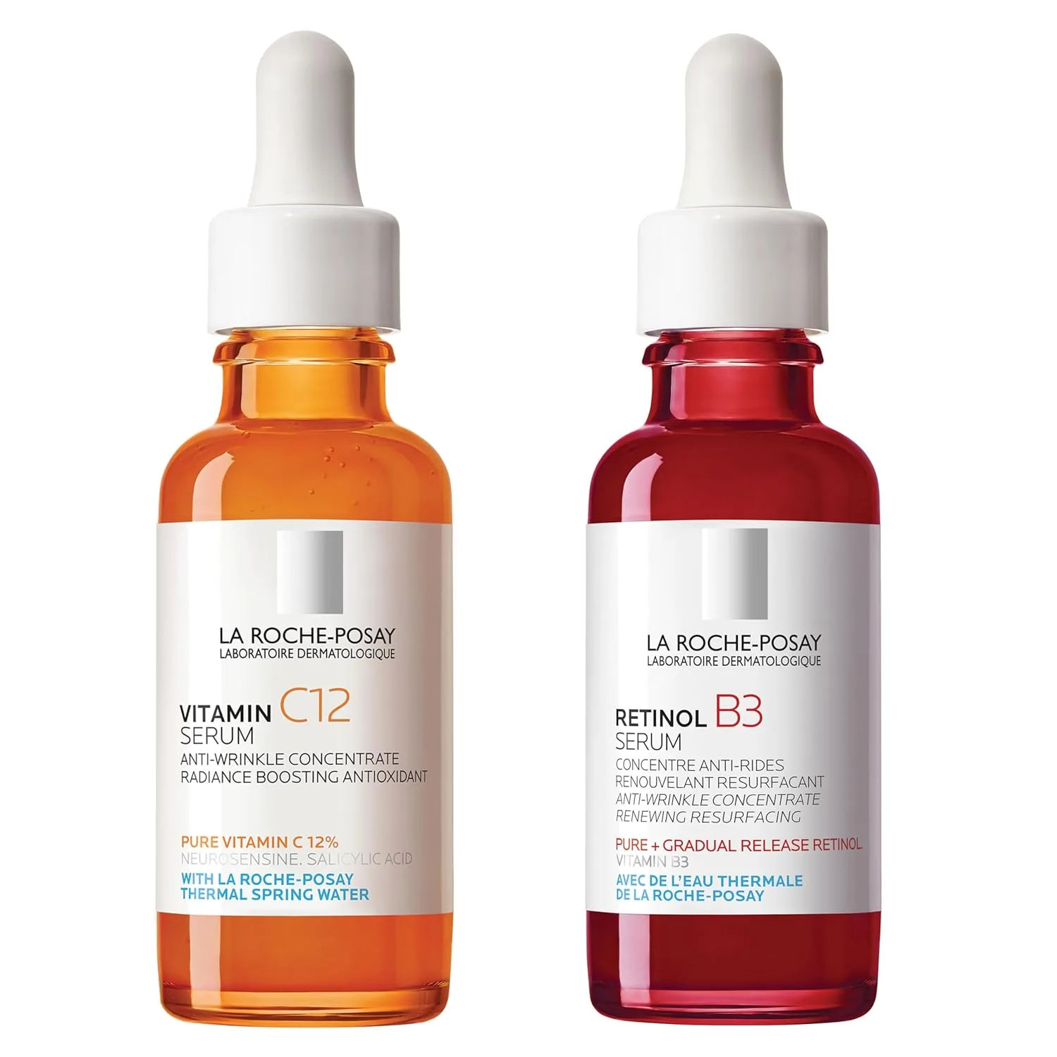 Сыворотка La Roche-Posay — Pure % с витамином C для лица с гиалуроновой и салициловой кислотой, увлажняющая , сияние, 59.7 мл
