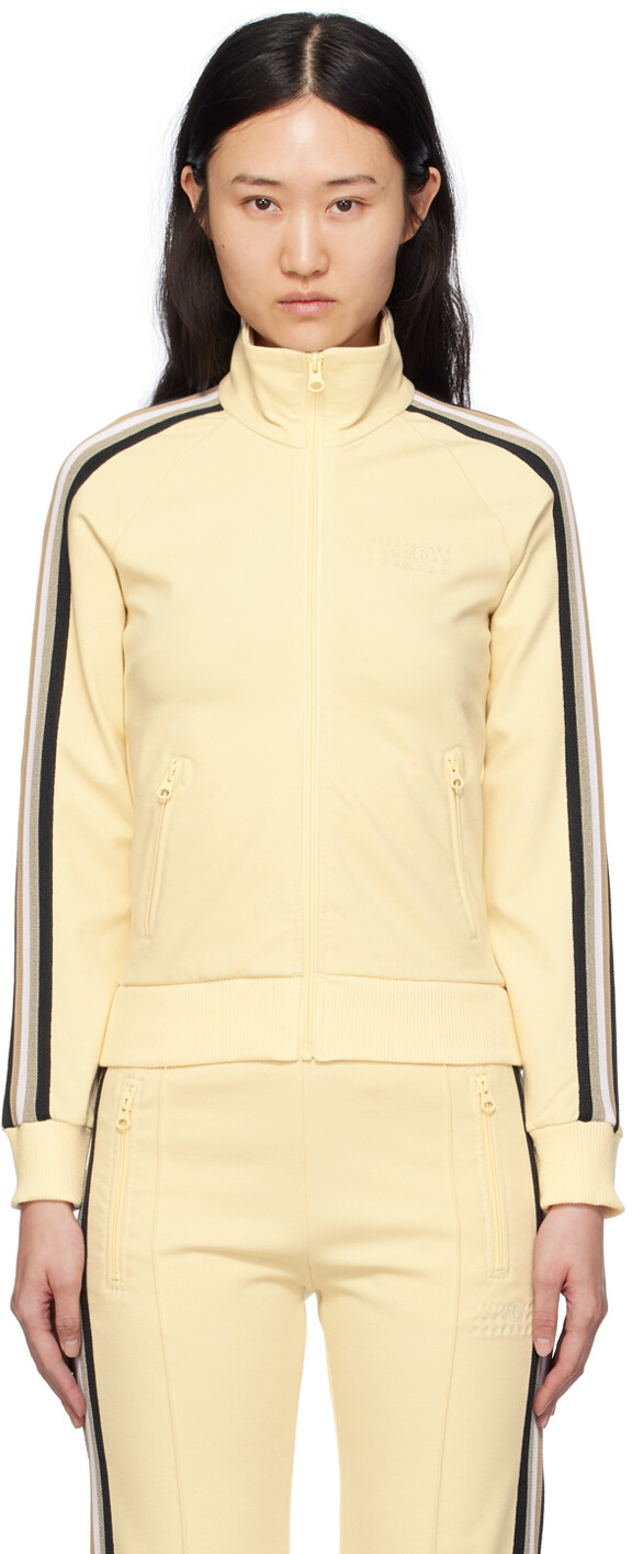 

Желтая полосатая куртка Mm6 Maison Margiela