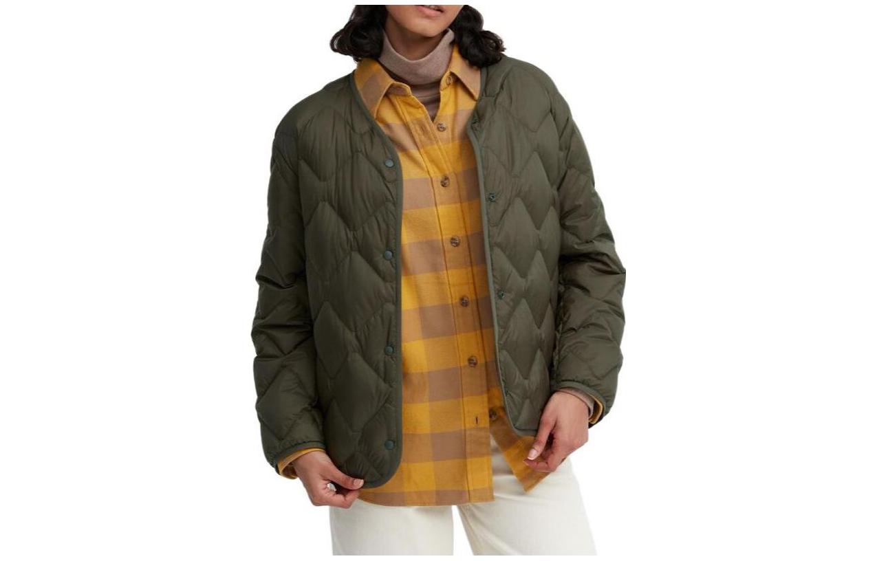 

UNIQLO Винтажная зеленая женская пуховая куртка, Vintage Green