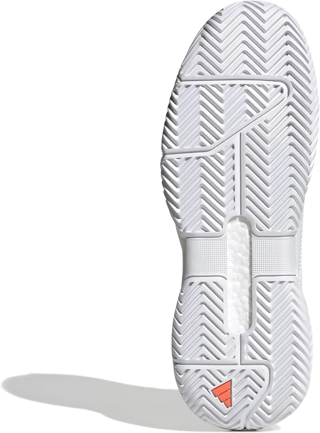 Кроссовки теннисные Adidas Solematch Control 2, White/Black/Lucid Orange — фото 3