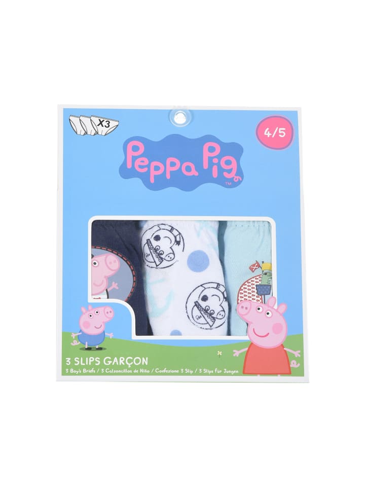 Peppa Pig Комплект из 3 штук: трусы «Джордж Пират» разных цветов — фото 2