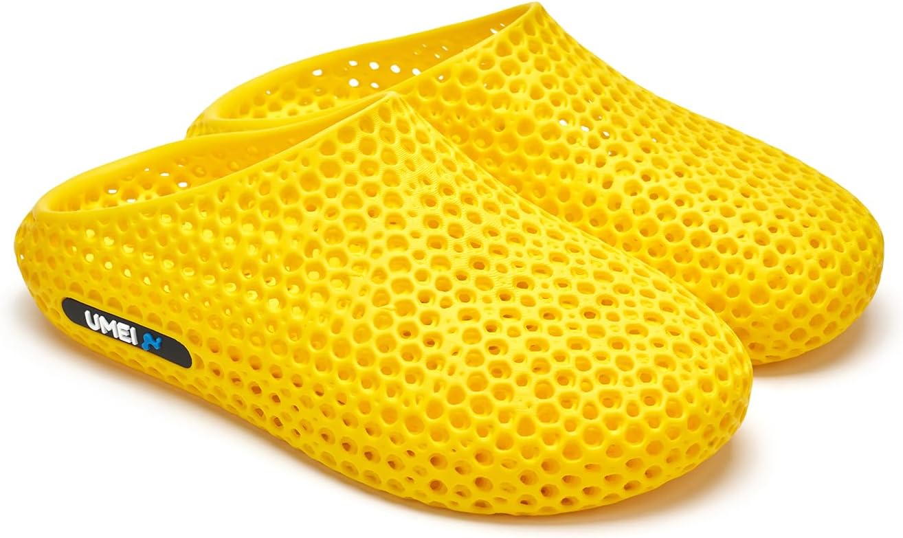 

Унисекс шлепанцы UMEI с 3D-печатью для мужчин и женщин, закрытые тапочки, эргономичная обувь для восстановления, сандалии Moonwalker для душа, спортзала, пляжа и дома, поддержка свода стопы, водонепроницаемые и быстро сохнущие, желтый