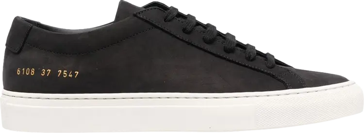 Кроссовки Common Projects Wmns Achilles Low 'Black Nubuck', черный
