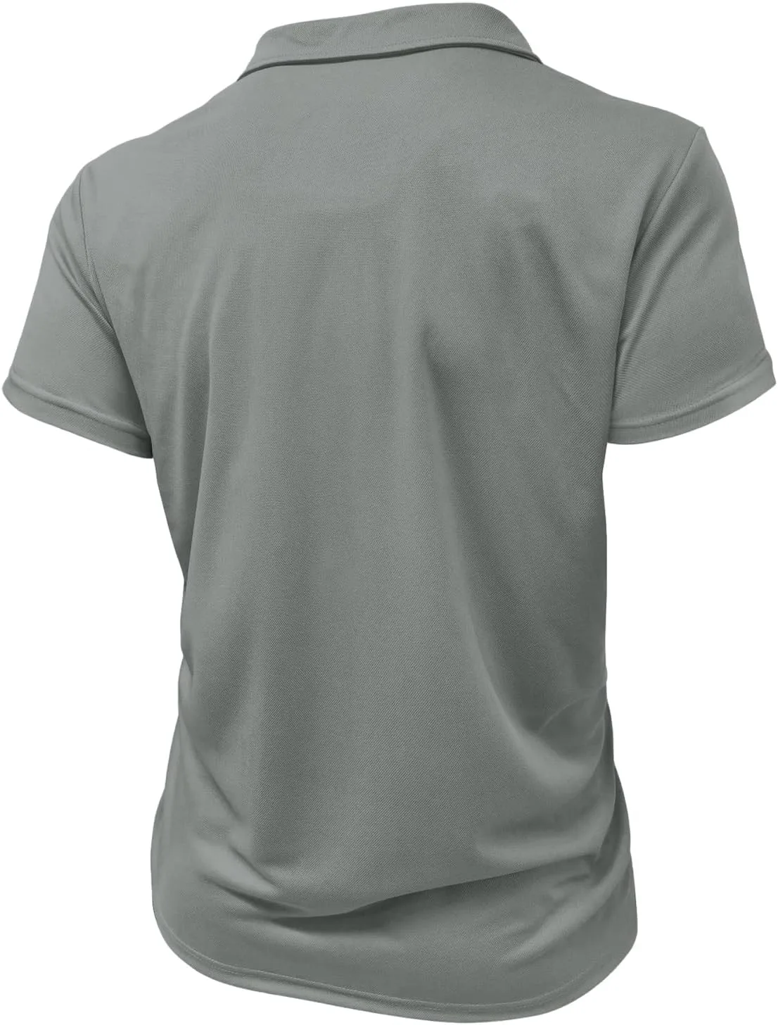 Мужская поло для гольфа с коротким рукавом и молнией на четверть, Slim Fit — фото 4