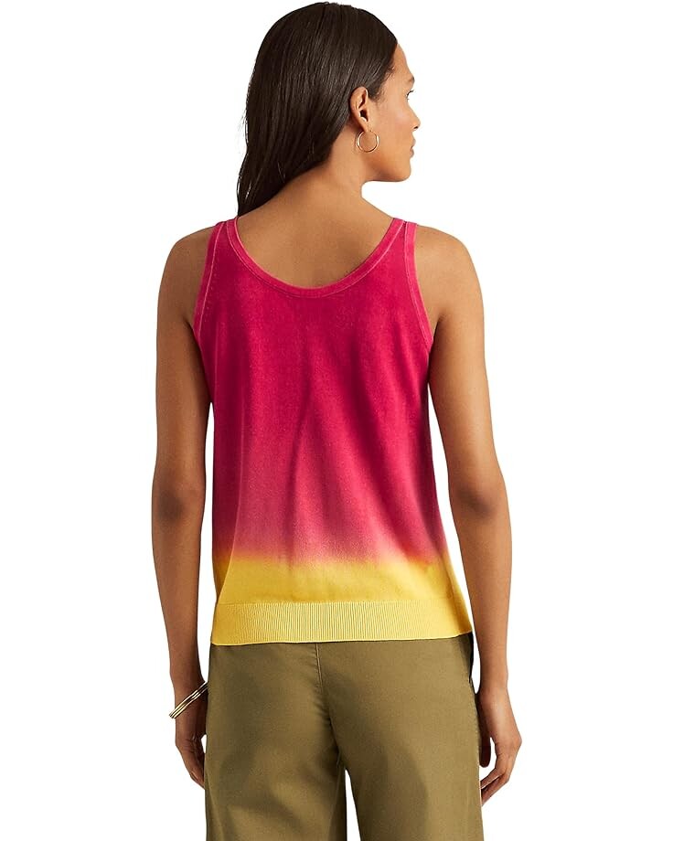 

Свитер LAUREN Ralph Lauren Dip-Dyed Sleeveless Sweater, цвет Pink/Orange/Yellow