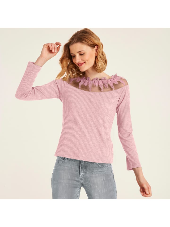 

Heine Футболка с длинными рукавами нежно-розового цвета