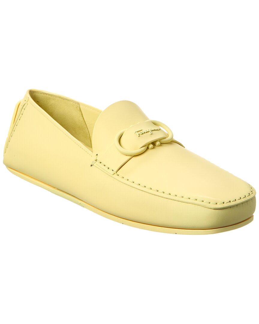 

Кожаные лоферы Ferragamo Palinuro Salvatore Ferragamo, желтый