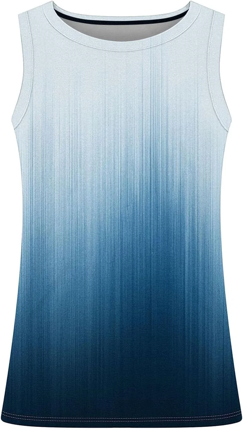 Мужская майка для тренировок Gradient, Blue — фото 2
