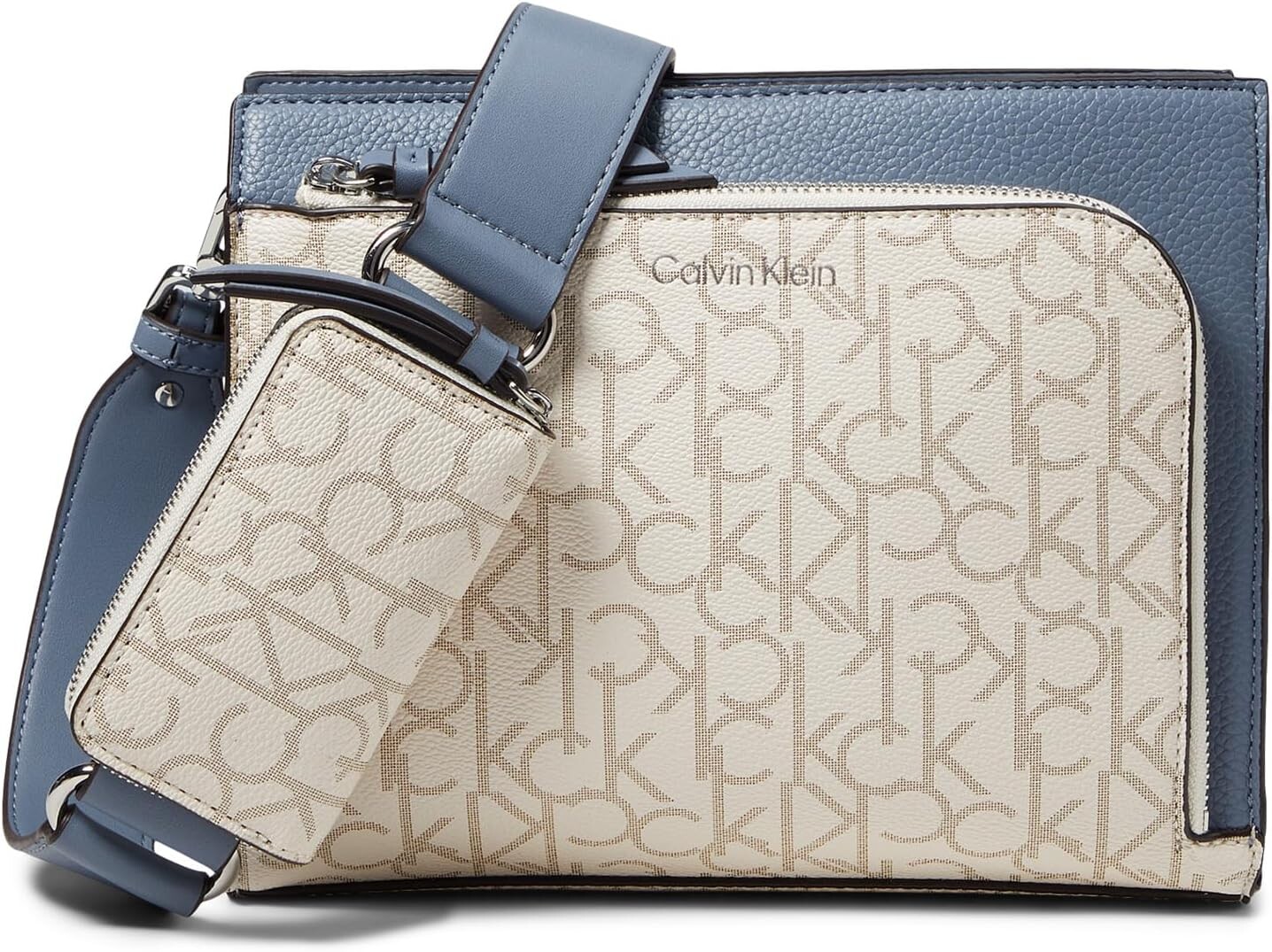 

Сумка кросс-боди Calvin Klein Bay Signature Crossbody, цвет Vanilla/Khaki/Flintstone