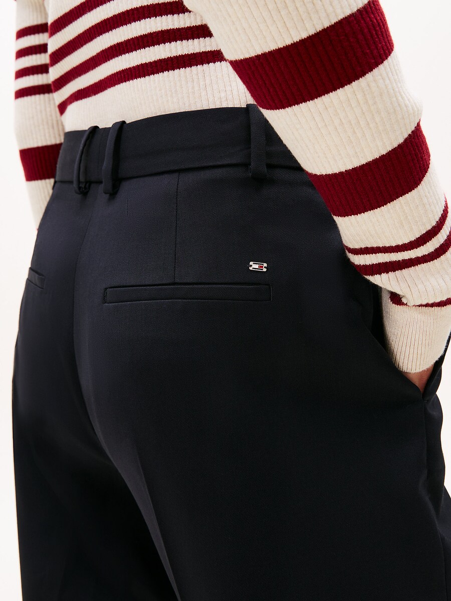 Узкие брюки со складками TOMMY HILFIGER, Night blue — фото 3