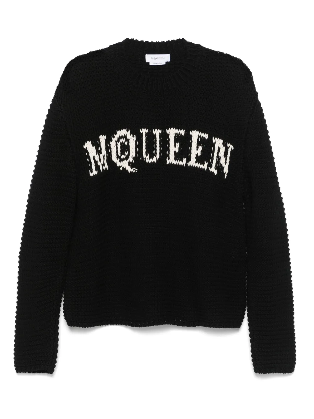 

Свитер с логотипом Alexander McQueen, черный