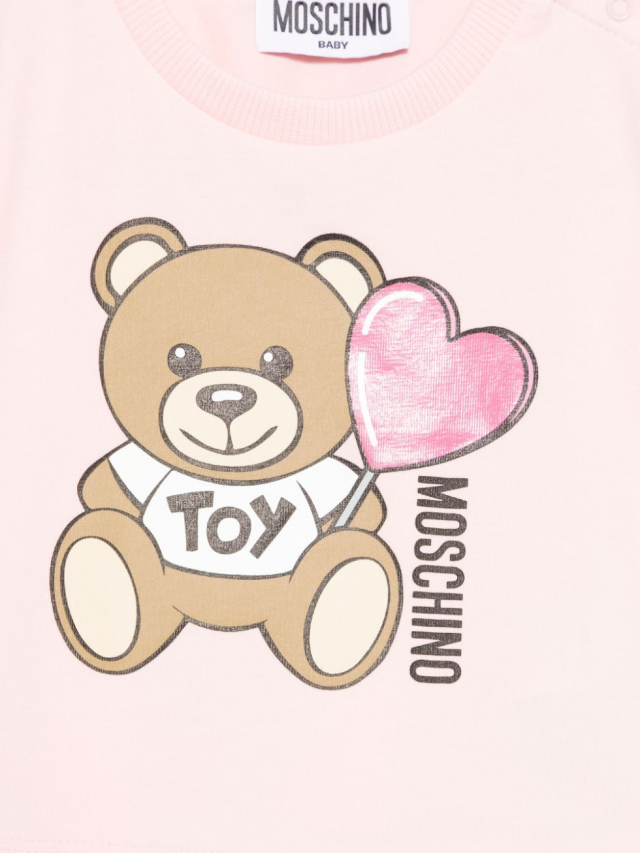 Футболка Teddy Bear Moschino Kids, розовый — фото 3