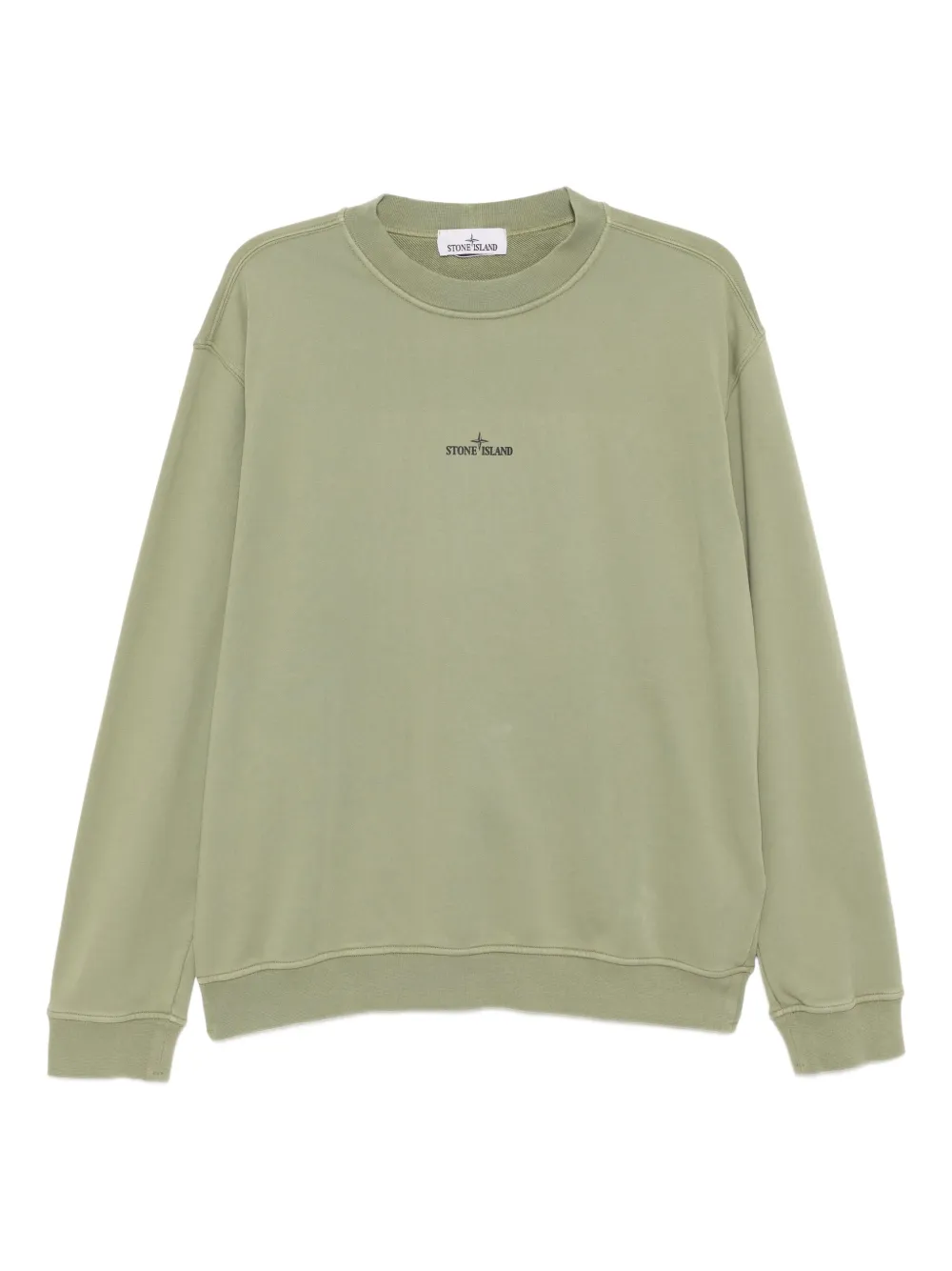 

Хлопковый свитер Stone Island, зеленый