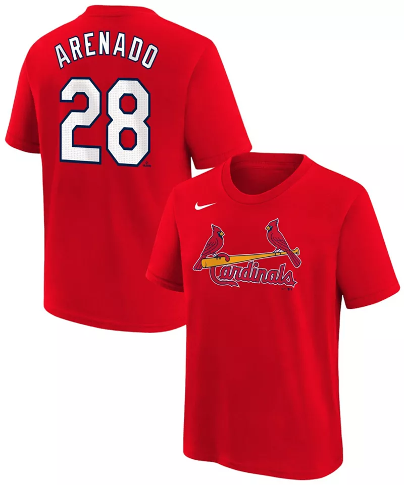 

Красная домашняя футболка Nike Youth St. Louis Cardinals Nolan Arenado #28