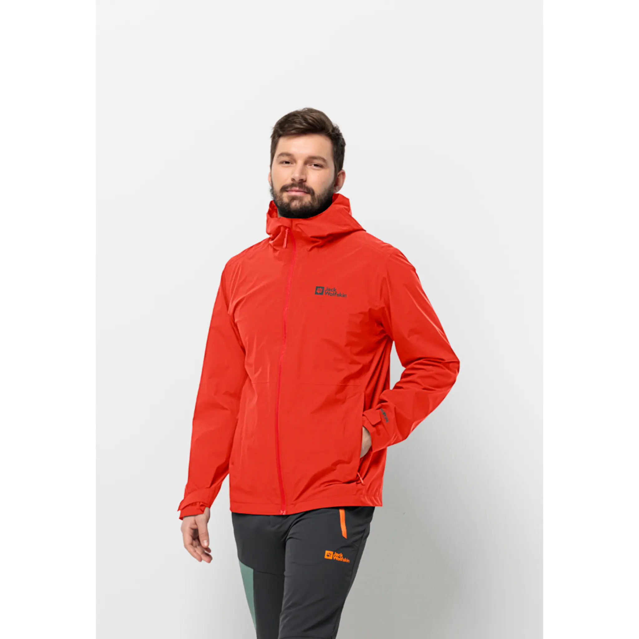 

Функциональная куртка Jack Wolfskin "ROBURY 2L JKT M", с капюшоном, красный