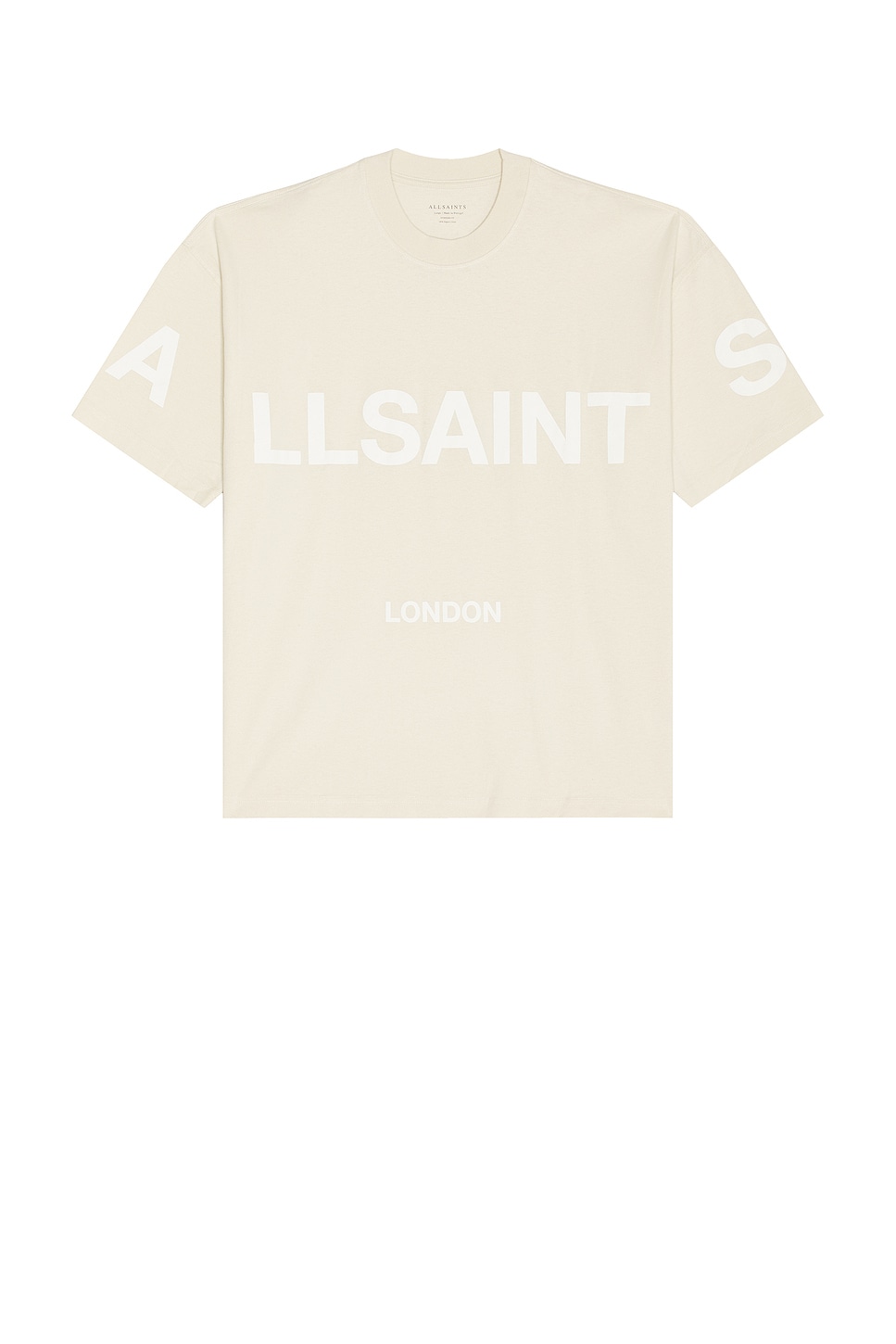 

Футболка с круглым вырезом Biggy crew neck tee от Allsaints, bailey taupe