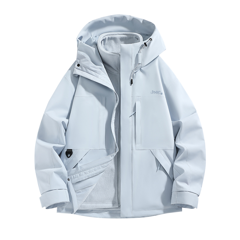 

Куртка Unisex Hooded Thickened Others Jeep, moonсветло-серый