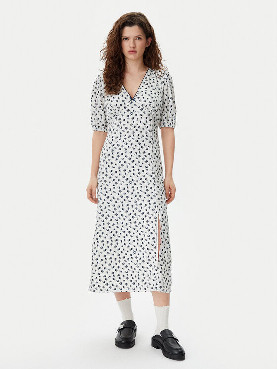 

Летнее платье стандартный крой Bird DW0DW20336 Tommy Jeans, белый