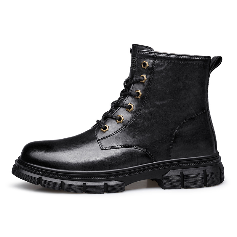 

Короткие мужские ботинки Martin LAORENTOU, Black Single Layer Shoes