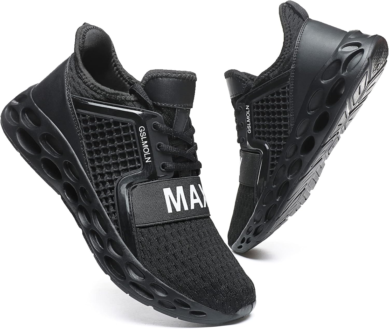 

Кроссовки для мужчин Jakcuz, спортивные для бега и ходьбы, модные, с нескользящей подошвой, легкие и удобные, для тенниса, спорта, фитнеса и тренажерного зала, черный