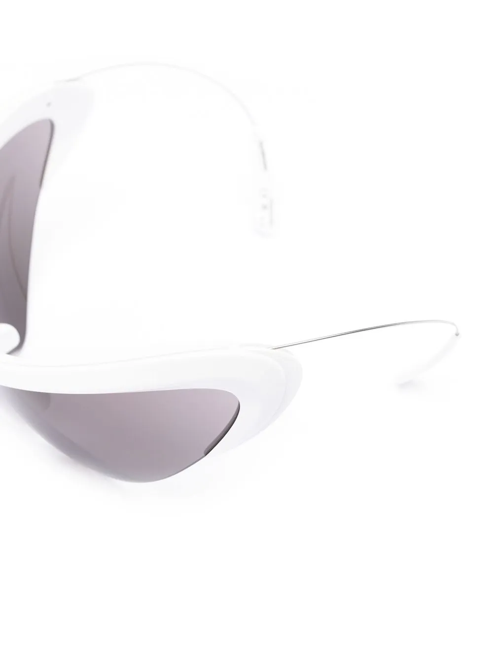 Солнцезащитные очки Wire Cat в оправе 'кошачий глаз' Balenciaga Eyewear, белый — фото 3