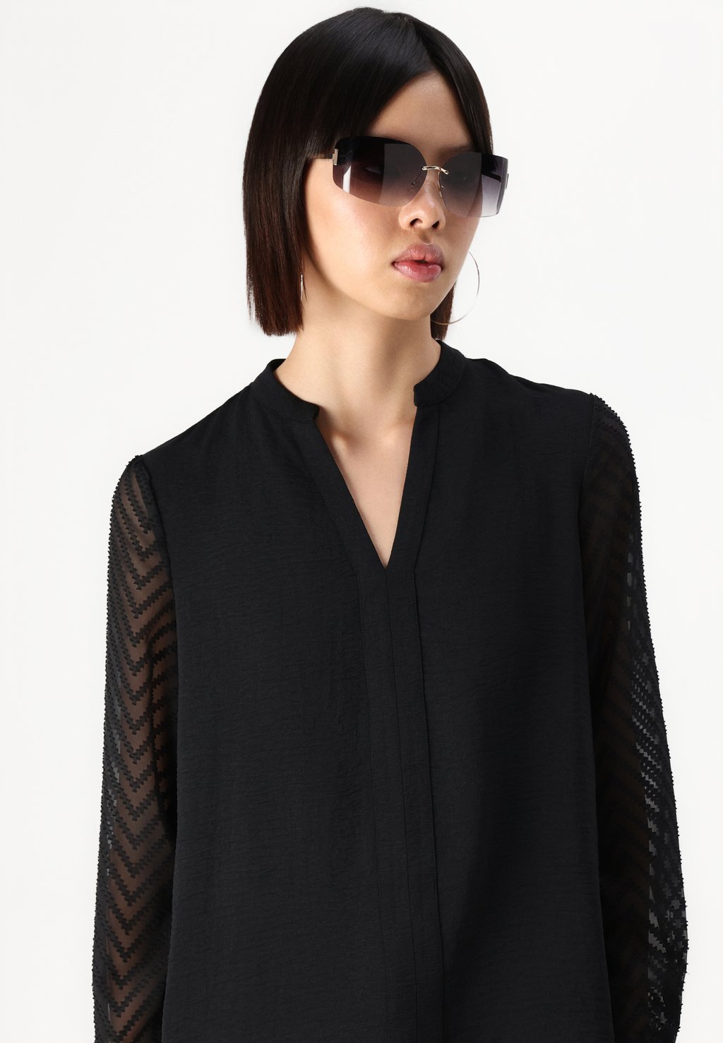 

Блуза ONLMETTE DOBBY SLEEVE SHIRT ONLY, черный