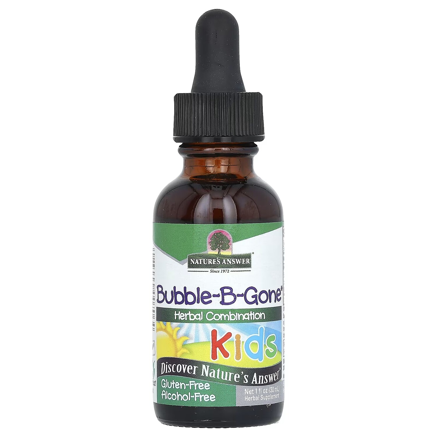 

Растительная добавка Nature's Answer Bubble-B-Gone Kids, 30 мл