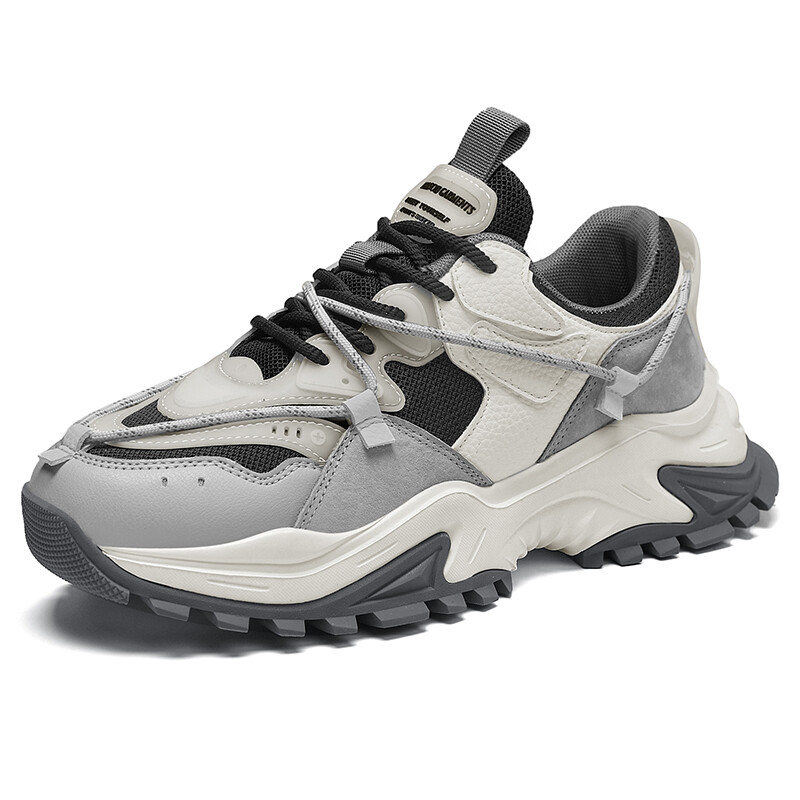 Кроссовки masongarments Shark Tooth Series Chunky Sneakers Unisex Low-top Heritage Gray, серый — фото 2