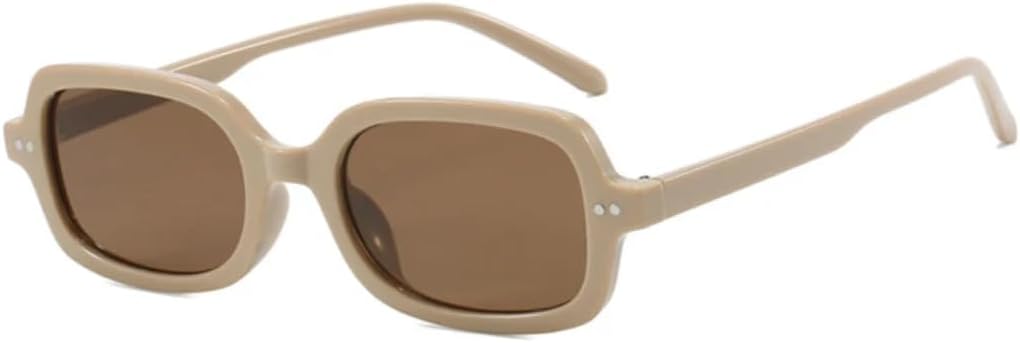 

Популярные модные маленькие прямоугольные солнцезащитные очки для женщин, ретро-очки с градиентным переходом, защита от УФ-излучения UV400 для мужчин UATXTAU, Khaki Tea