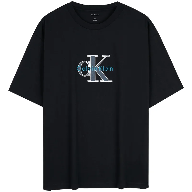 Футболка мужская с круглым вырезом Calvin Klein, WD7-Light Gray Blue — фото 4