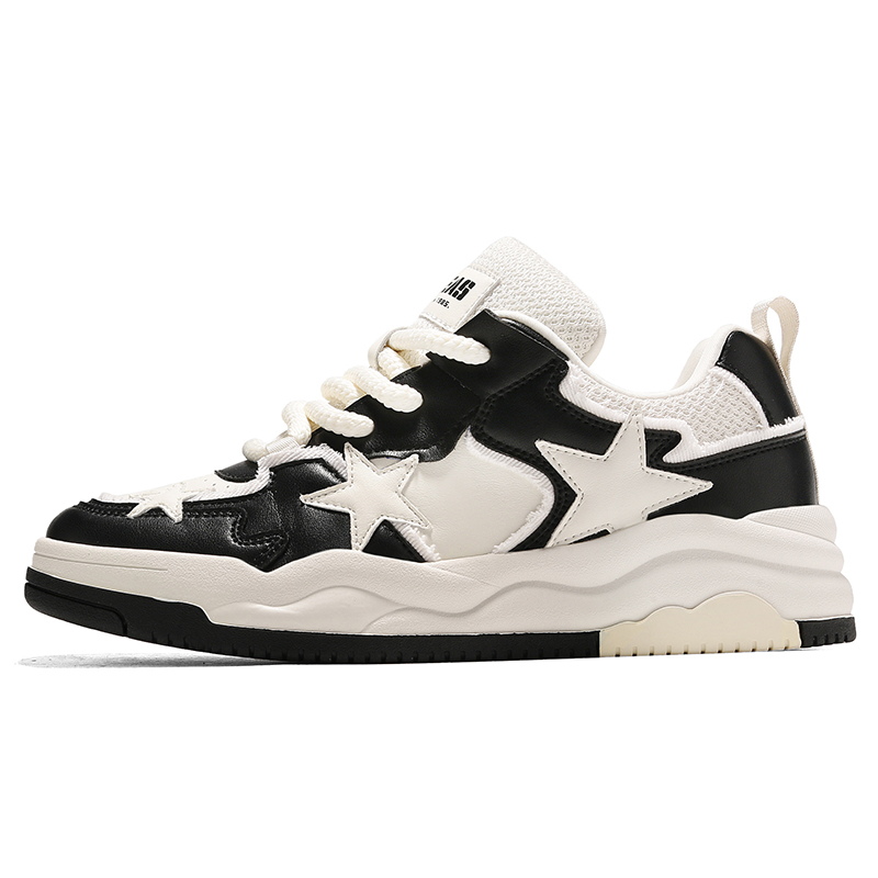 

VIIEAS Износостойкие дышащие низкие скейтбордские кроссовки мужские черные, цвет Black