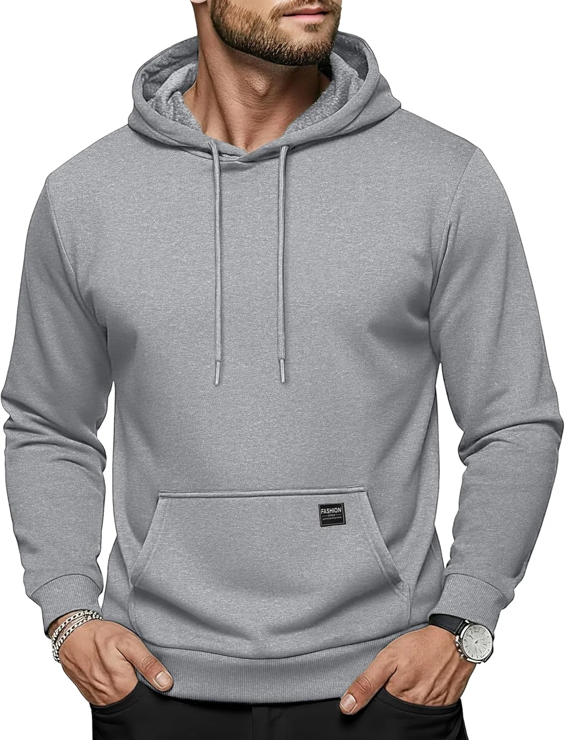 

Толстовка мужская MAGCOMSEN с капюшоном и карманом-кенгуру