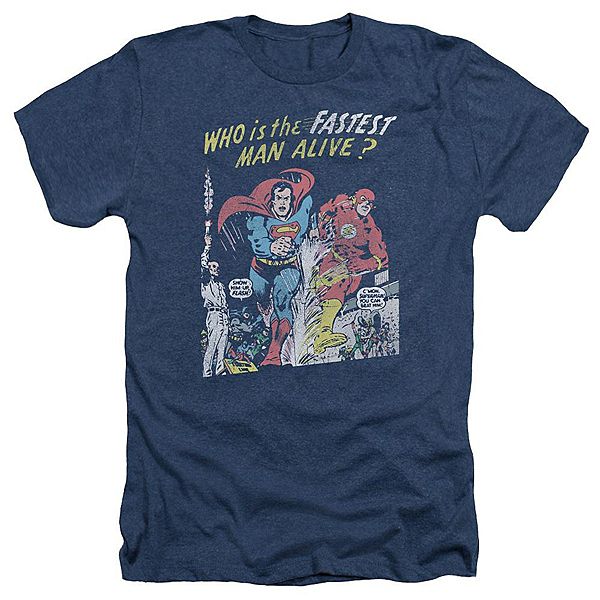 

Футболка adult heather с принтом Justice League of America Fastest Man Licensed Character