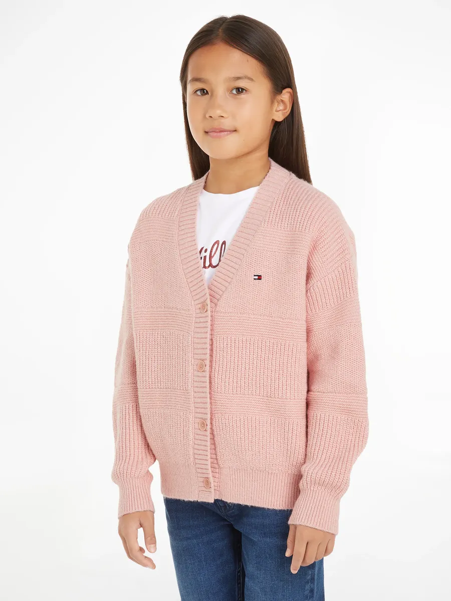 

Кардиган Tommy Hilfiger "MIX TEXTURED CARDIGAN", розовый