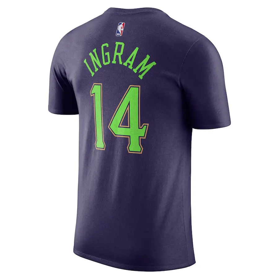 Футболка nba pelicans 24/25 city 'ingram 'edition n&n Nike, фиолетовый — фото 3