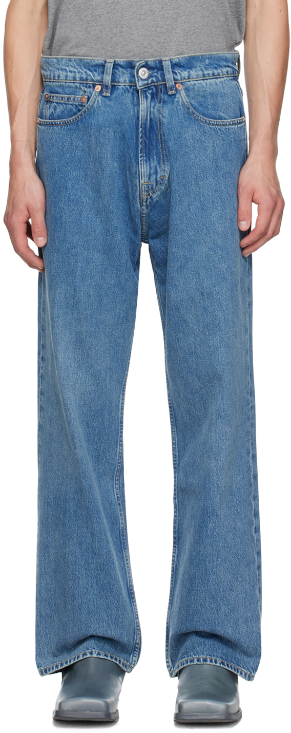 

Синие джинсы третьего покроя OUR LEGACY, Blue tech wash denim