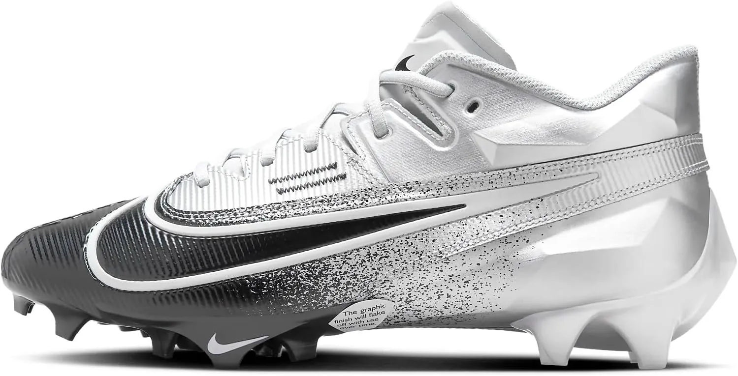 Футбольные бутсы мужские Nike Vapor Edge Elite 360 2, металлик серебристый/белый/серый/черный — фото 3