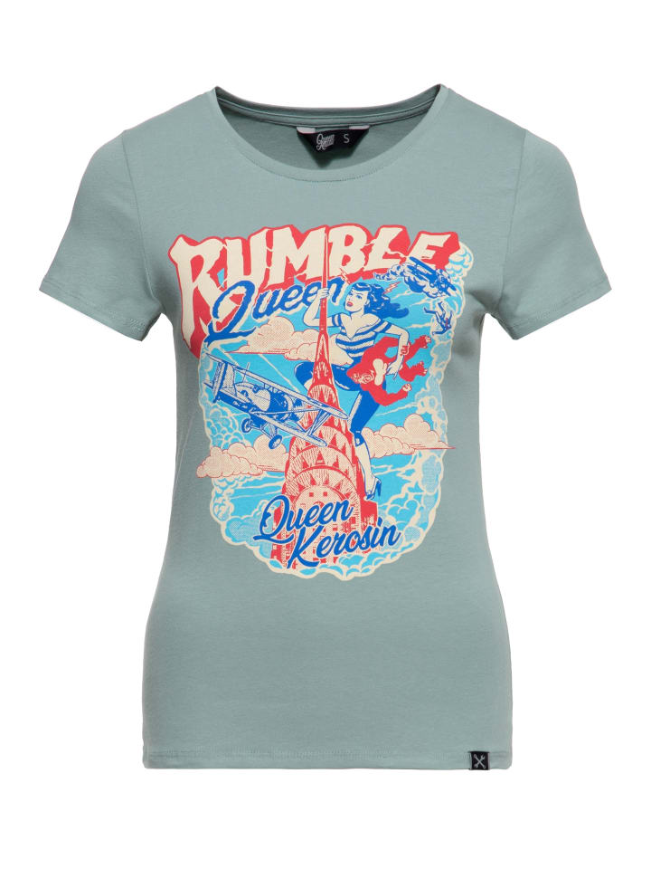 

Футболка Queen Kerosin Rumble Queen зеленого цвета Queen Kerosin, Зеленый, Футболка Queen Kerosin Rumble Queen зеленого цвета Queen Kerosin