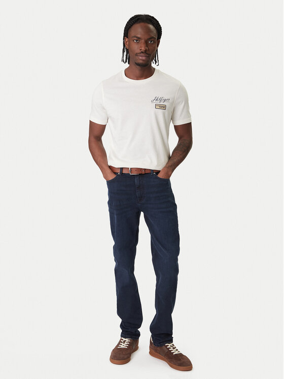 Футболка regular fit Modern Ath Graphic MW0MW41471 Tommy Hilfiger, экрю — фото 2
