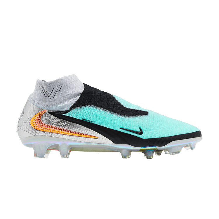 

Бутсы Nike Phantom 6 High Elite FG 'Chrome Black', бирюзовый