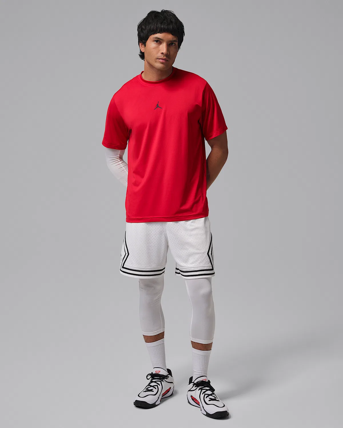 Мужская футболка Dri-FIT с коротким рукавом Jordan Sport Essentials, Gym Red — фото 4