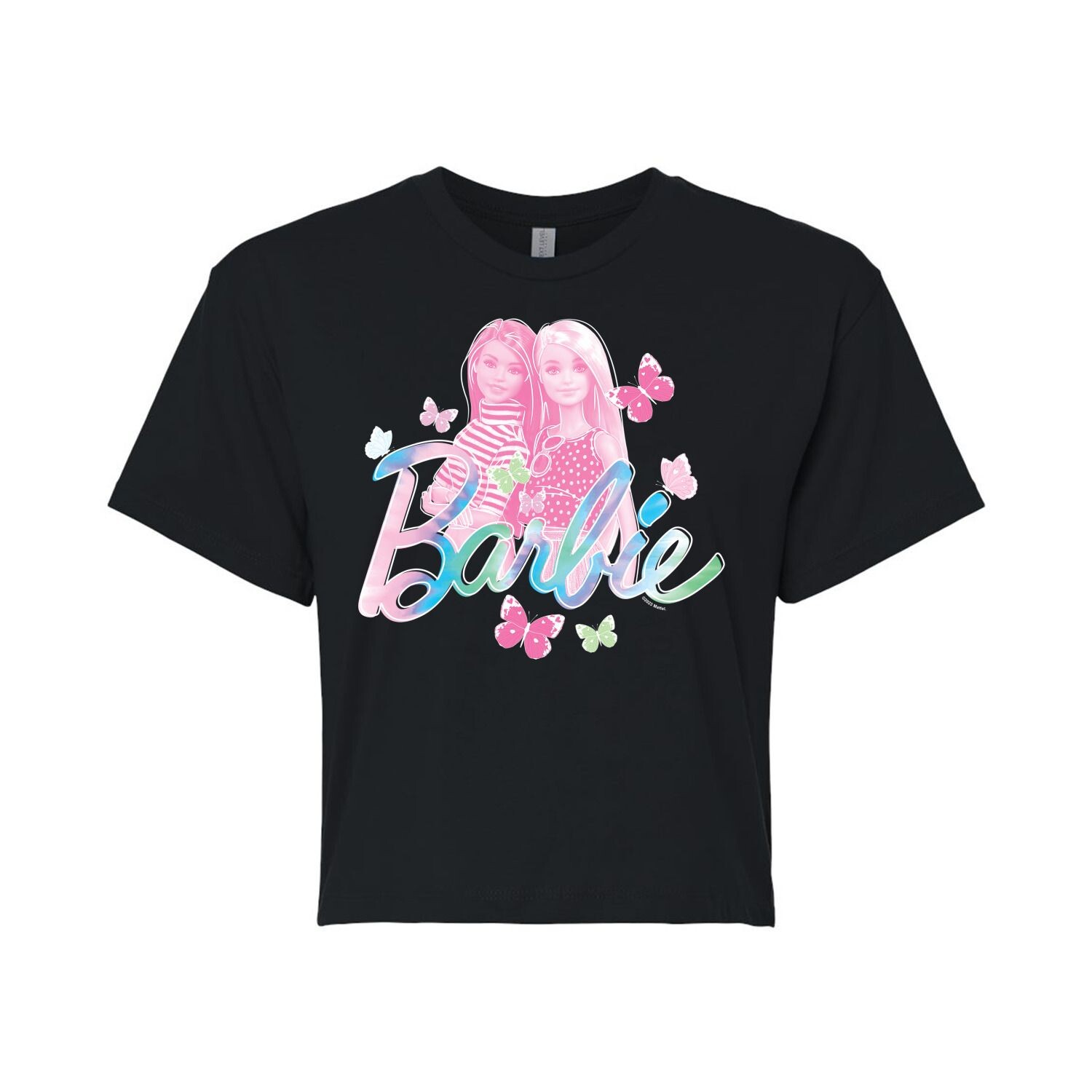 

Укороченная футболка Barbie Tie Dye для юниоров Licensed Character, черный