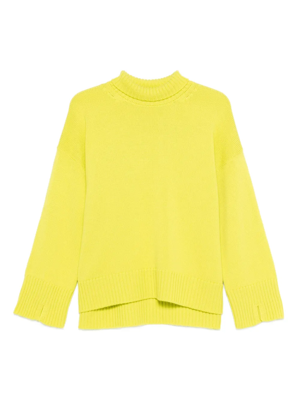 

Свитер из шерсти мериноса с высоким воротником SCAGLIONE, желтый