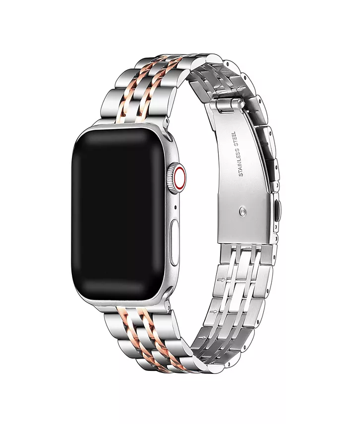 

Ремешок Rainey из нержавеющей стали для Apple Watch 40, 41, 42 мм Posh Tech, розовый