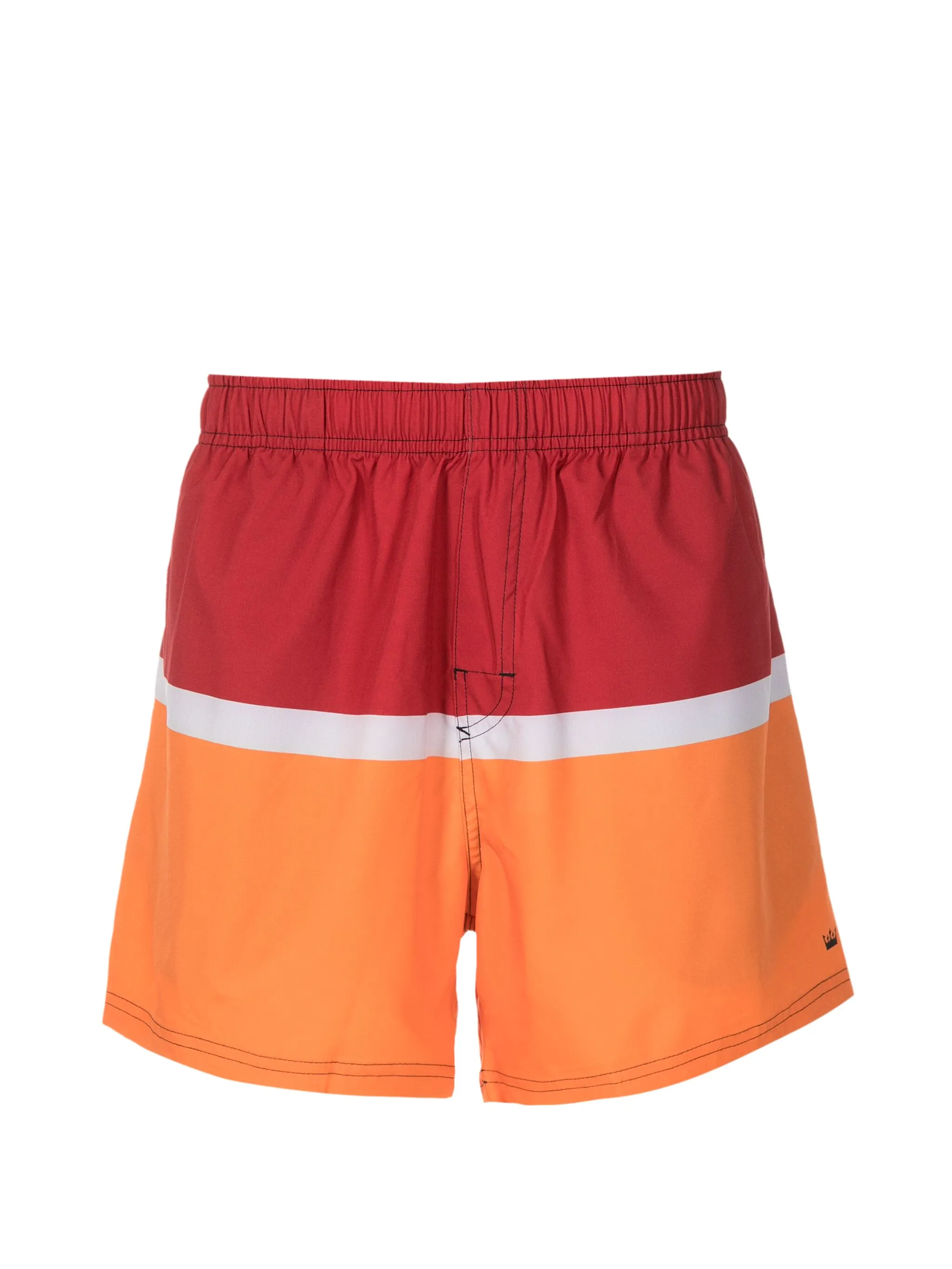 

Плавки-шорты в полоску с эластичным поясом Osklen, красный