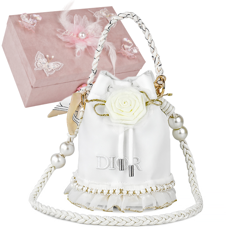 

DIOR Индивидуальная косметичка NR White Moon Furong ручная сумка ведро