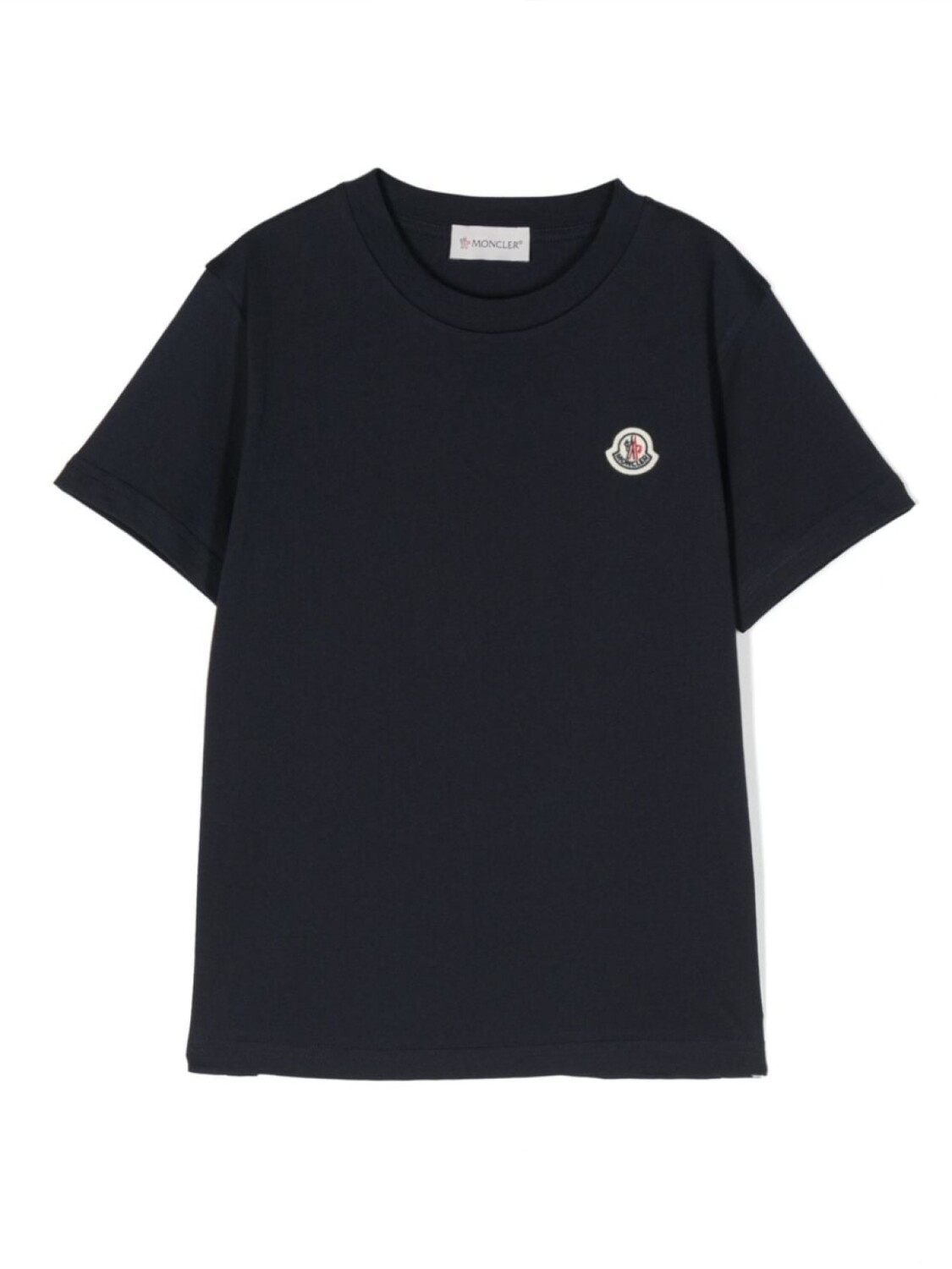 

Moncler Enfant футболка с нашивкой-логотипом, синий